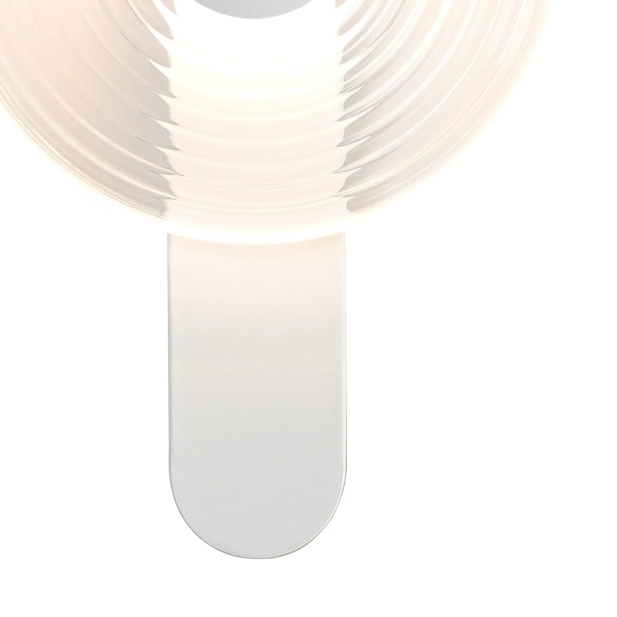 Milton Wall Lamp - Satin White & Clear
