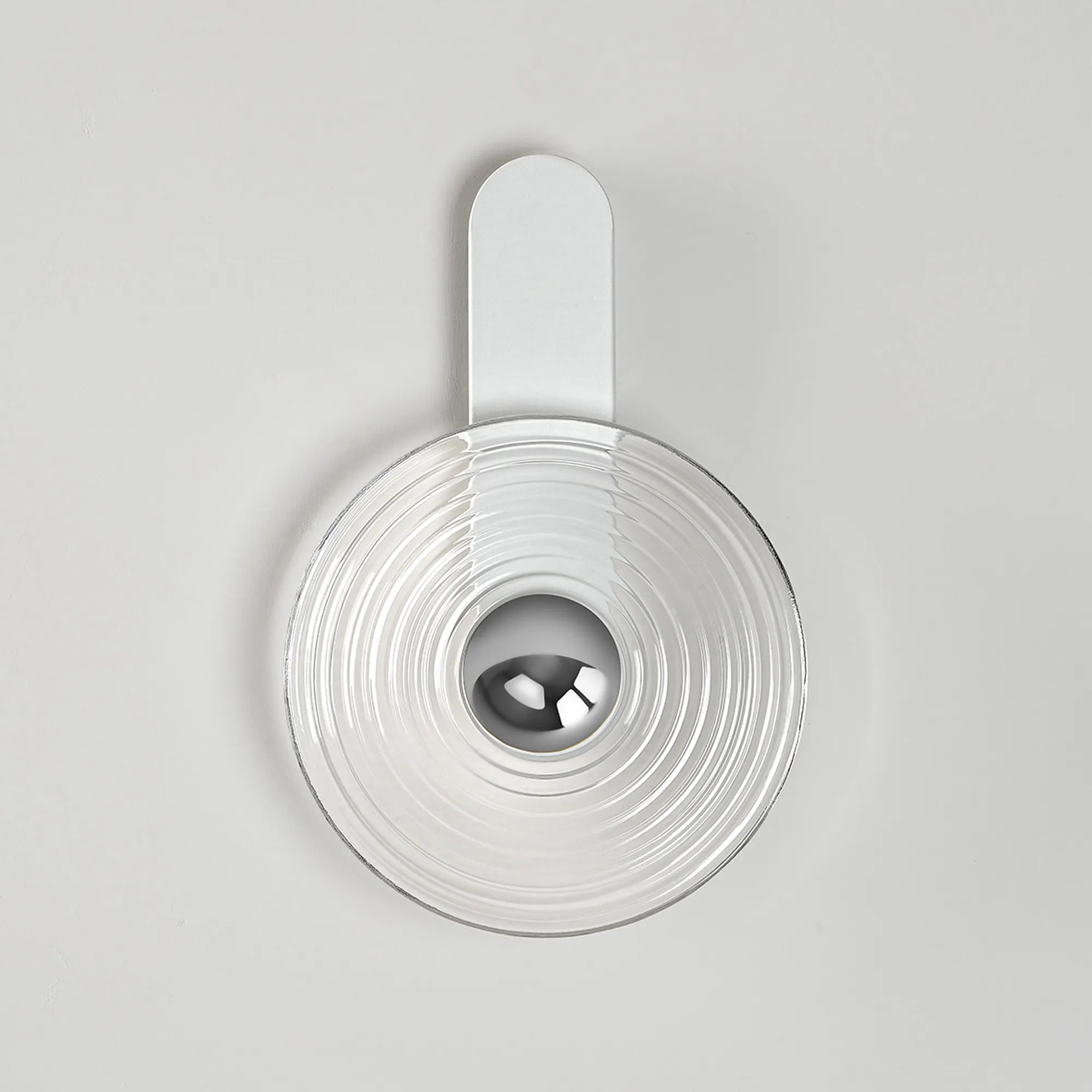 Milton Wall Lamp - Satin White & Clear & Chrome