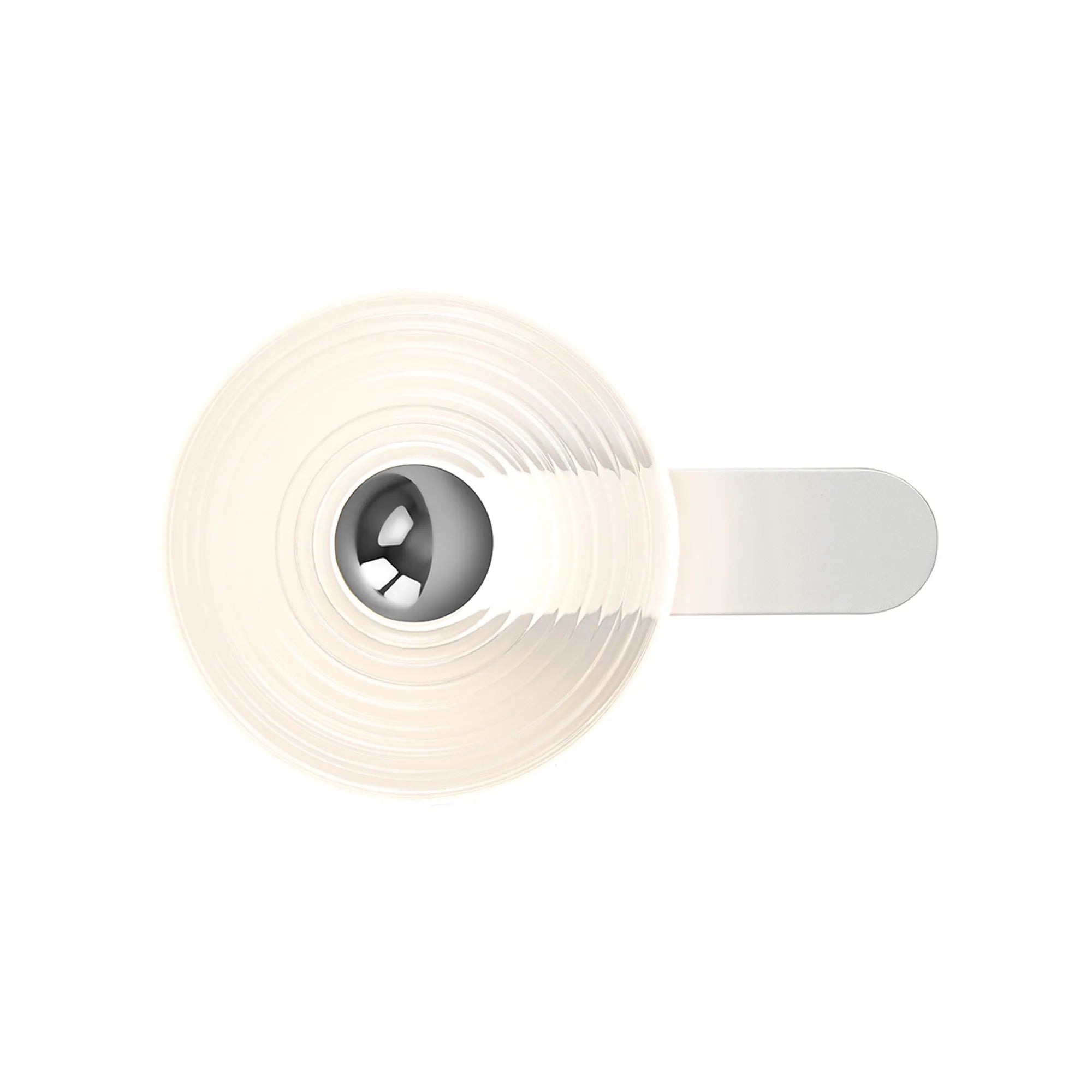 Milton Wall Lamp - Satin White & Clear & Chrome