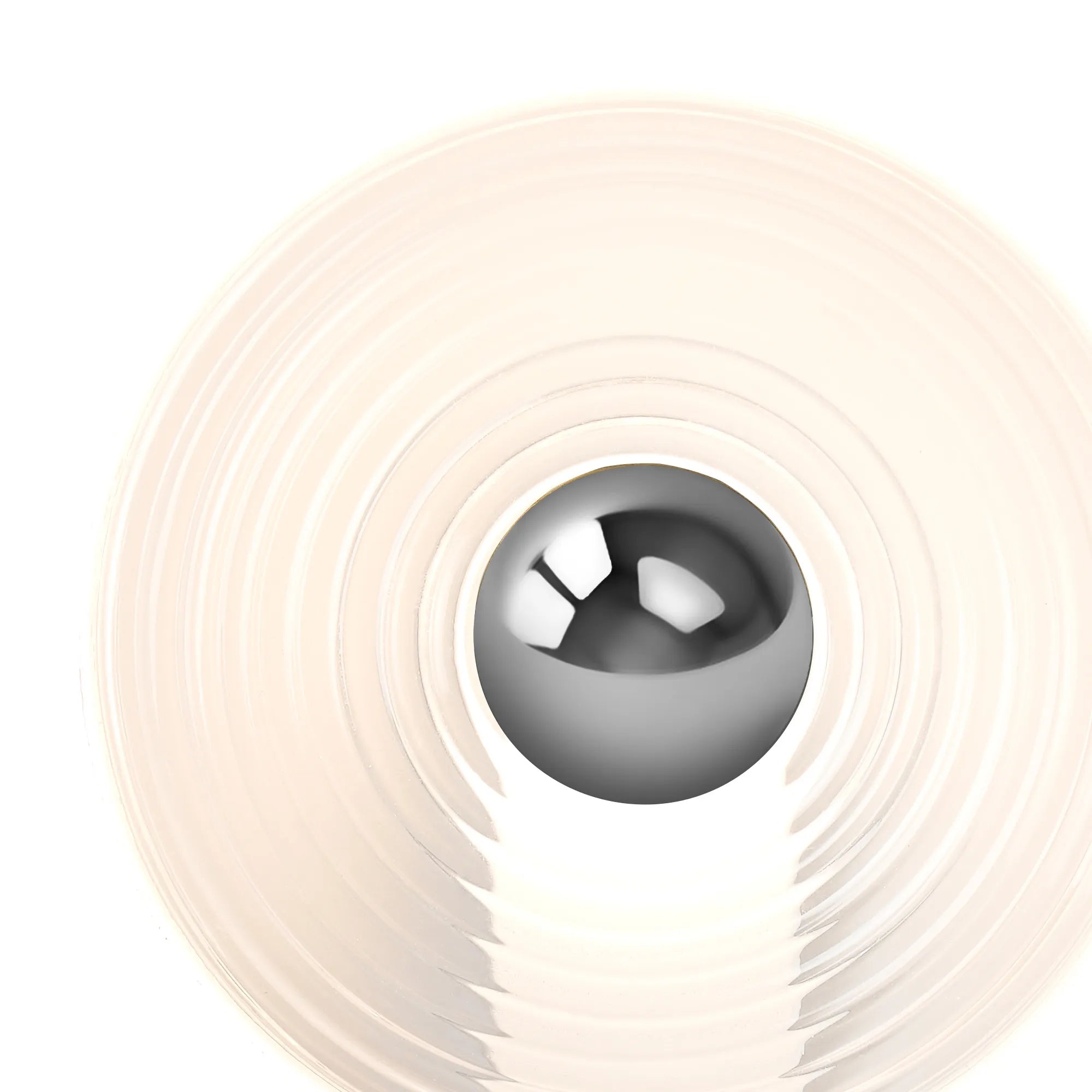 Milton Wall Lamp - Satin White & Clear & Chrome