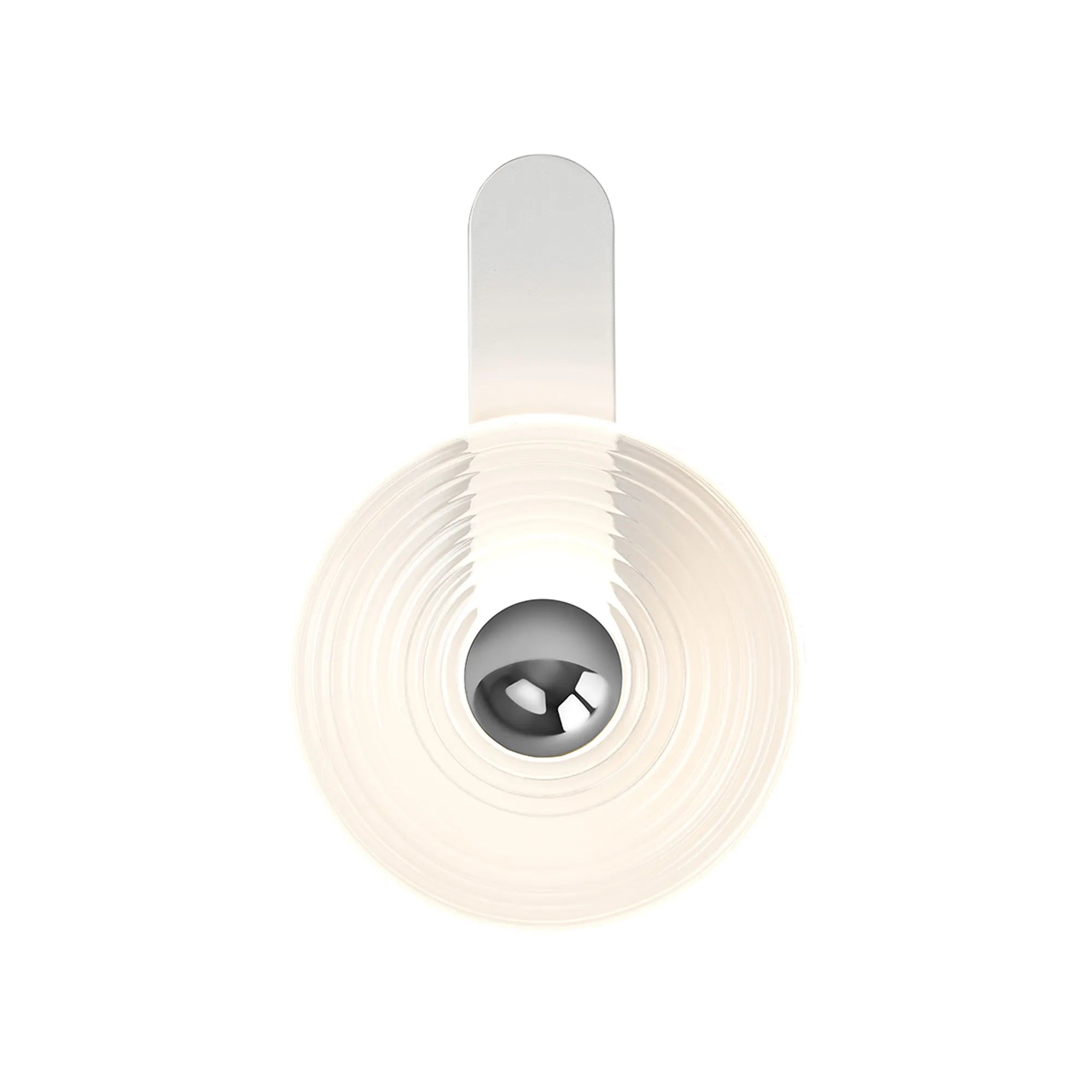 Milton Wall Lamp - Satin White & Clear & Chrome