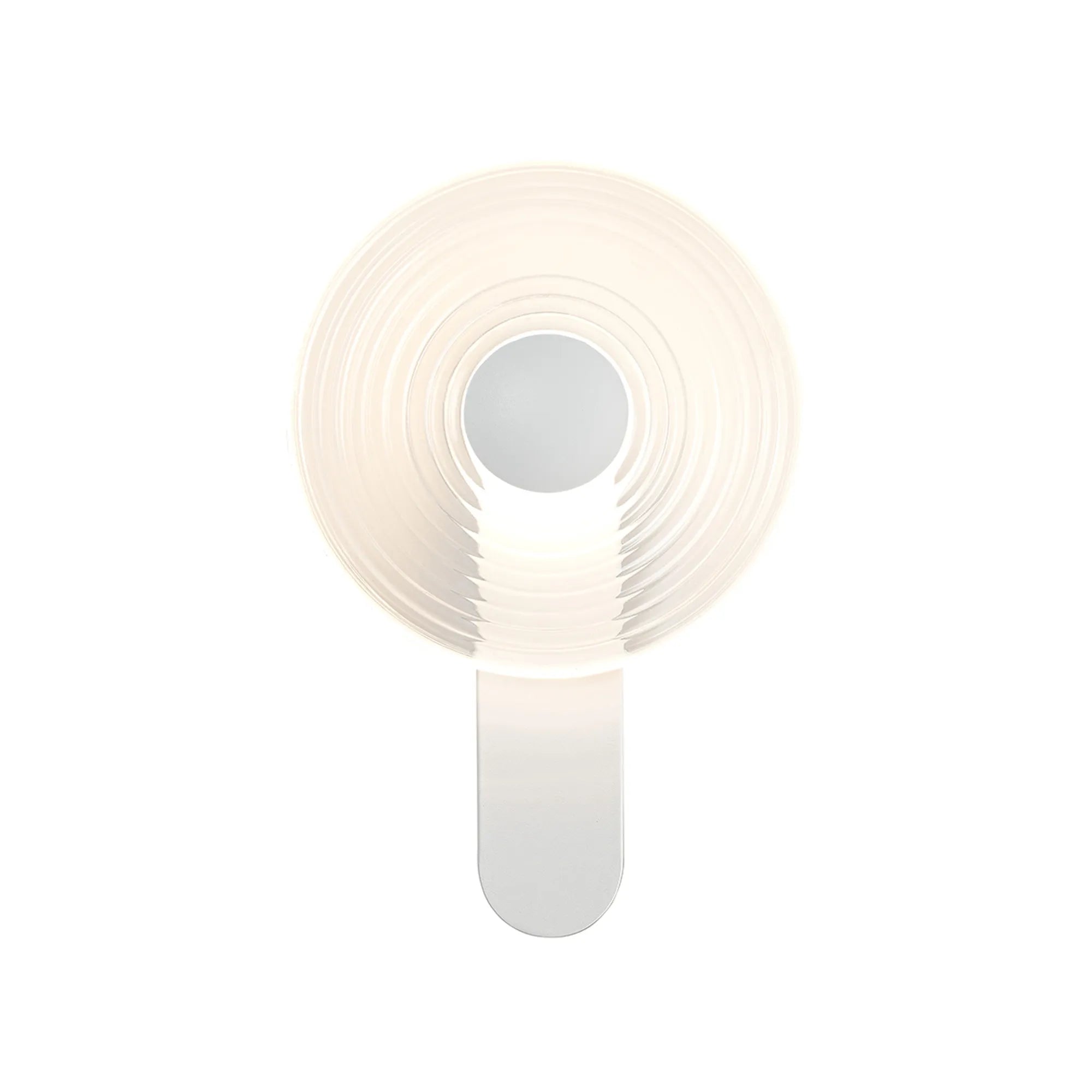 Milton Wall Lamp - Satin White & Clear