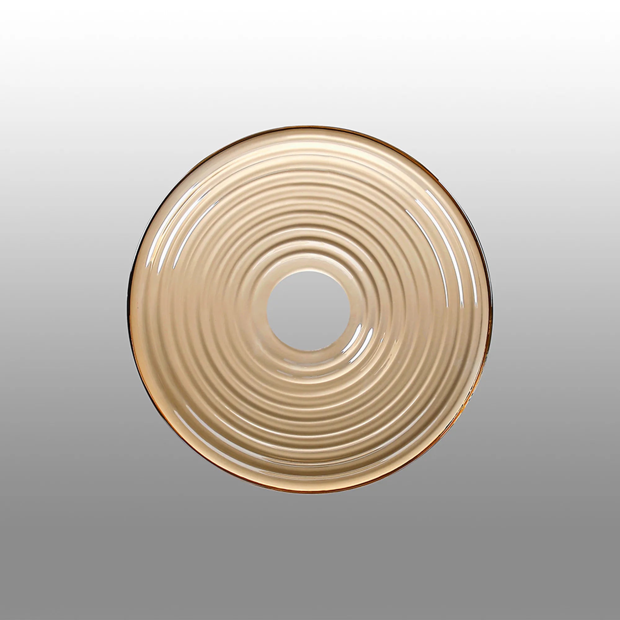 Milton 20cm Round Glass (A) - Amber