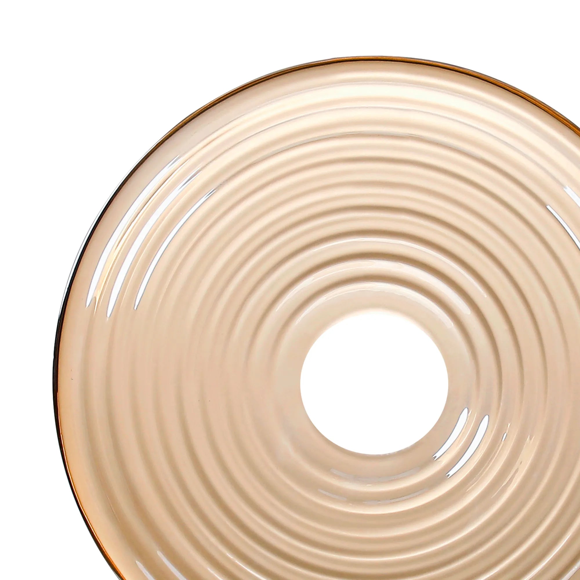 Milton 20cm Round Glass (A) - Amber