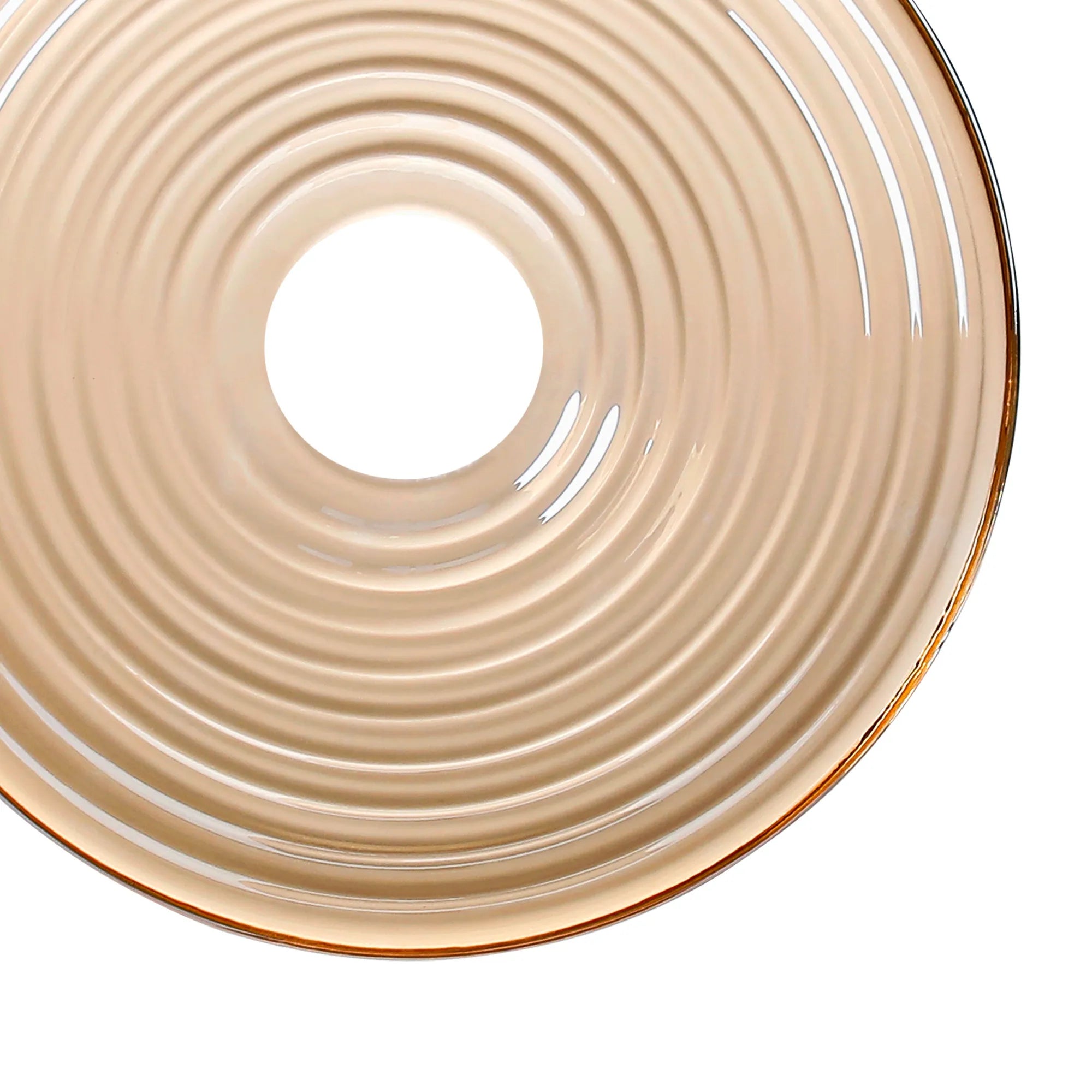 Milton 20cm Round Glass (A) - Amber