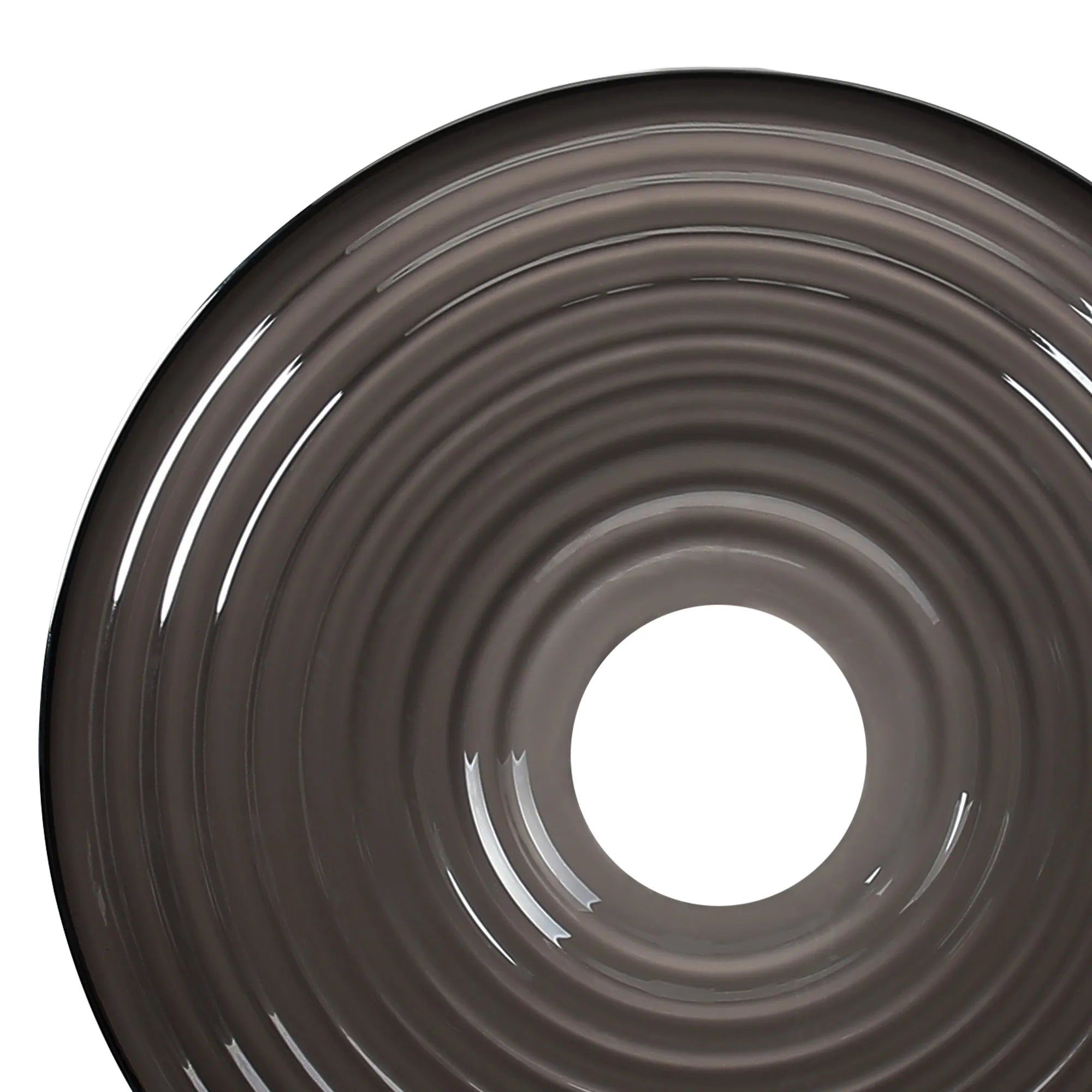 Milton 20cm Round Glass (A) - Smoke