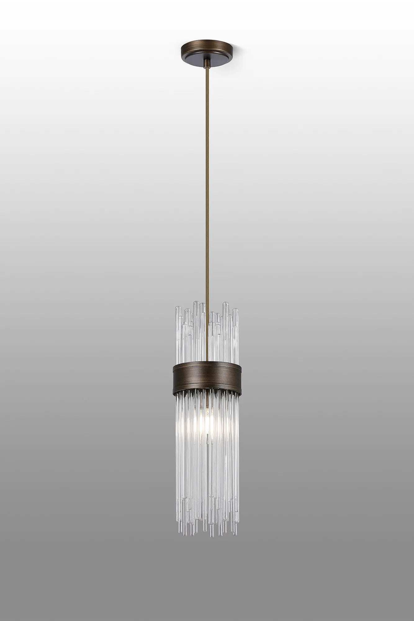 Portsea Single Pendant IP44 - Bronze & Clear Glass