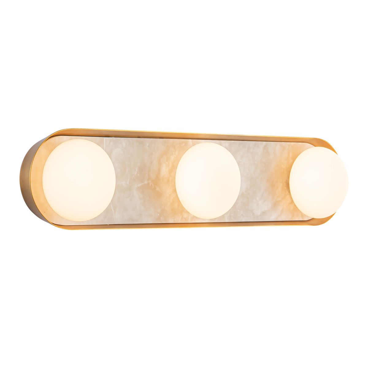 Quintiesse Alonso 3 Light LED Wall Light - Vintage Brass