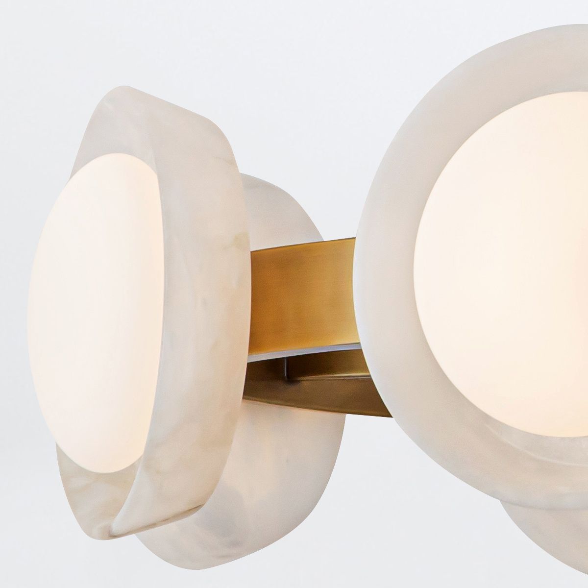 Quintiesse Alonso 8 Light LED Chandelier Pendant - Vintage Brass