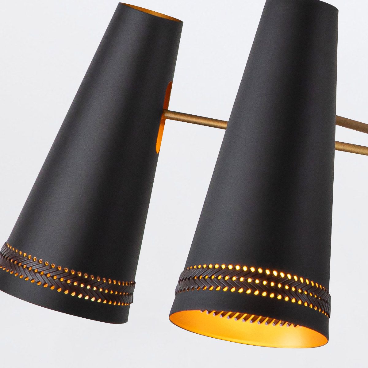 Quintiesse Brickell 5 Light Chandelier - Matte Black
