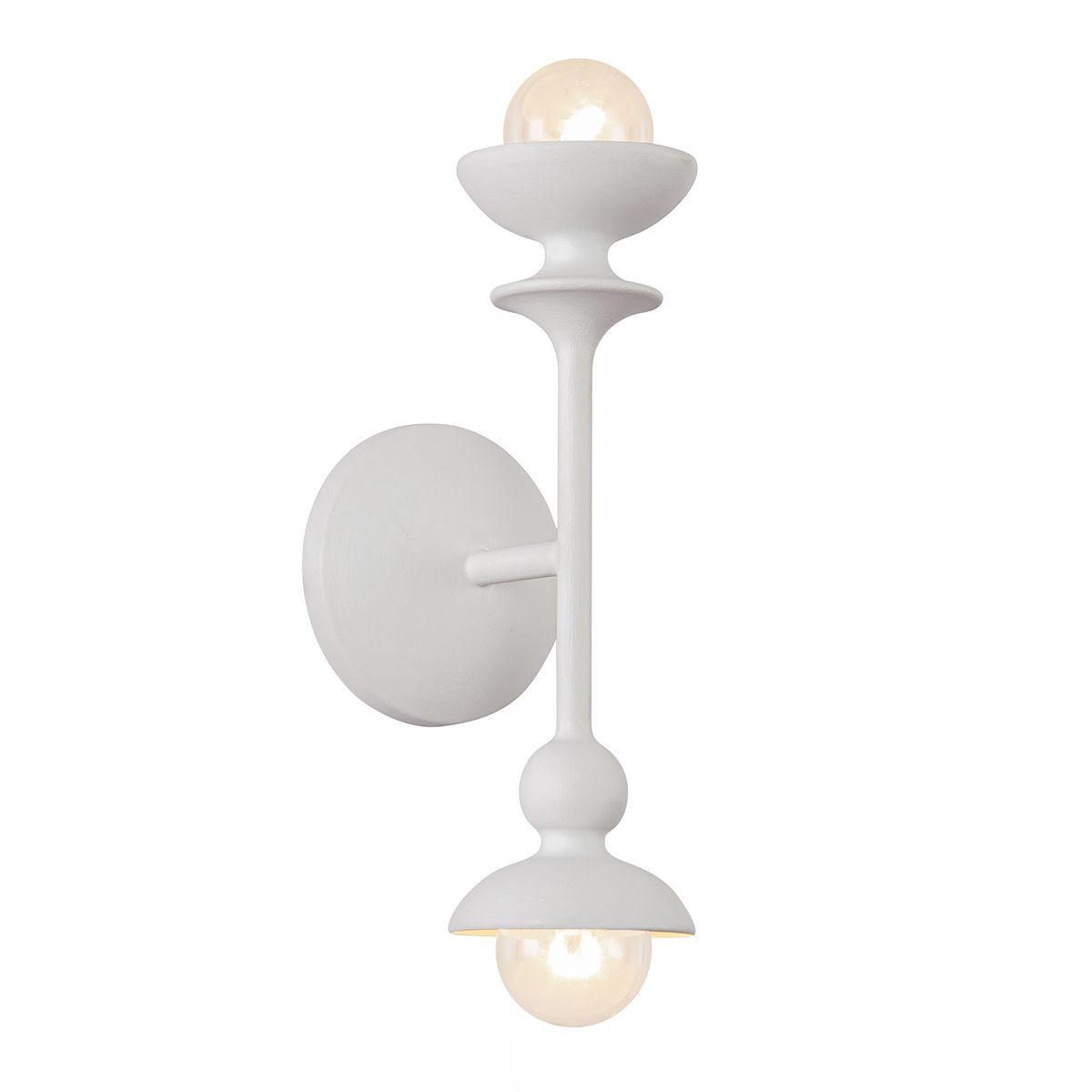 Quintiesse Cadence 2 Light Wall Light - Antique White