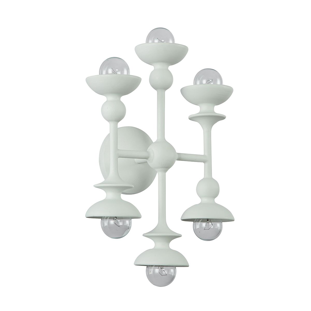 Quintiesse Cadence 6 Light Wall Light - Antique White