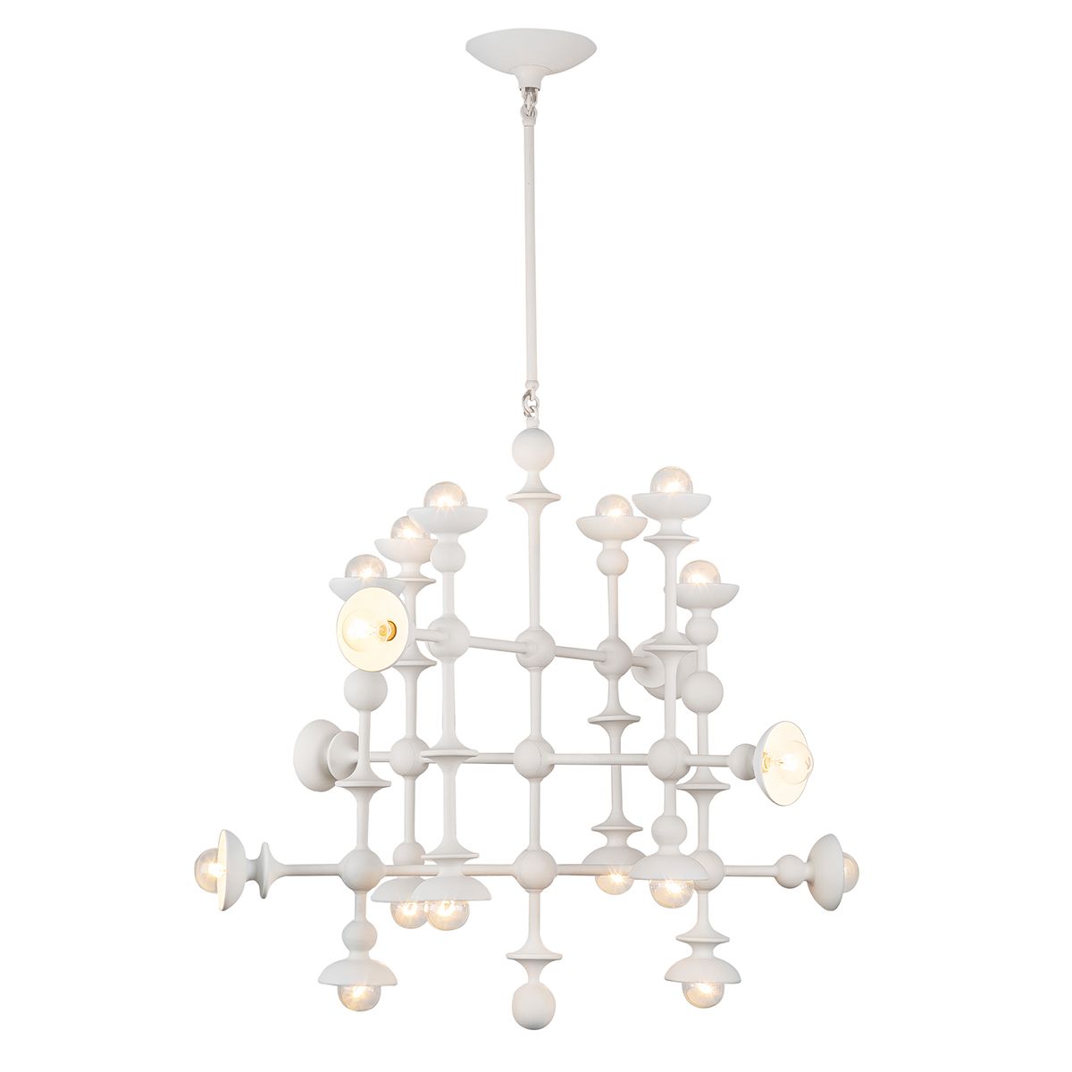 Quintiesse Cadence 18 Light Chandelier - Antique White