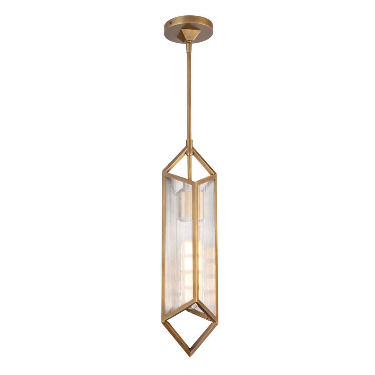 Quintiesse Cairo 1 Light Pendant - Vintage Brass