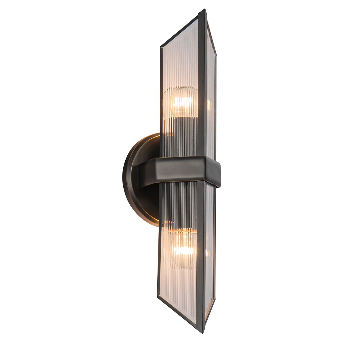 Quintiesse Cairo 2 Light Wall Light - Urban Bronze