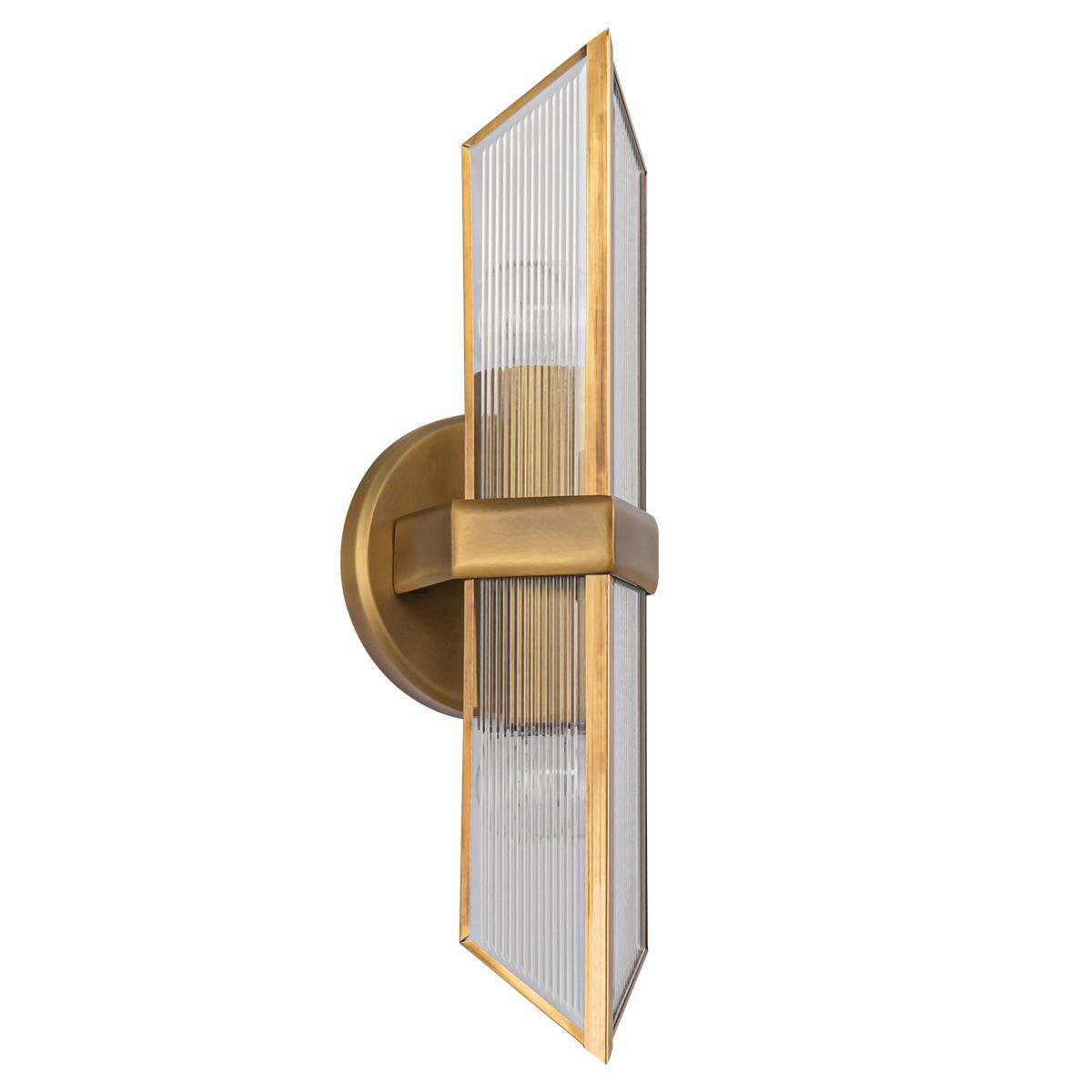Quintiesse Cairo 2 Light Wall Light - Vintage Brass