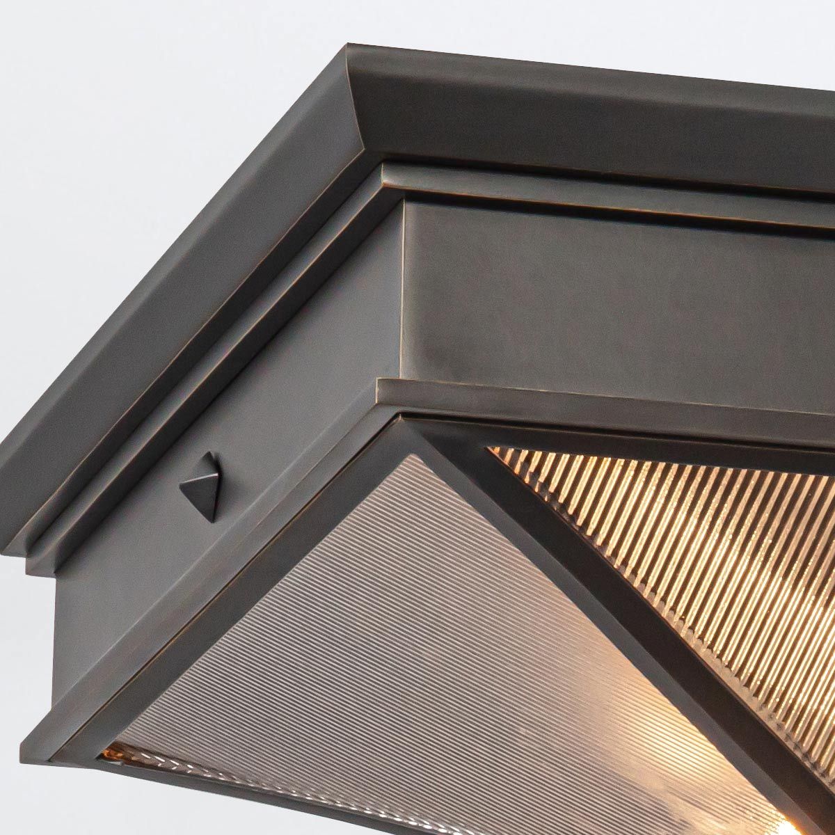 Quintiesse Cairo 2 Light Flush - Urban Bronze