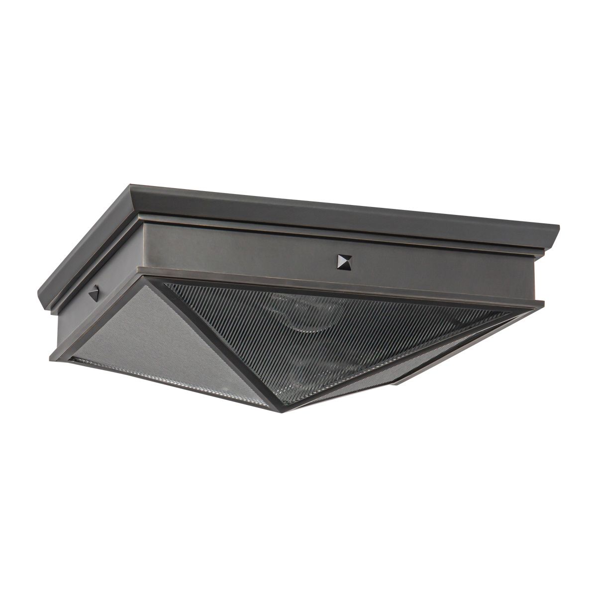 Quintiesse Cairo 2 Light Flush - Urban Bronze