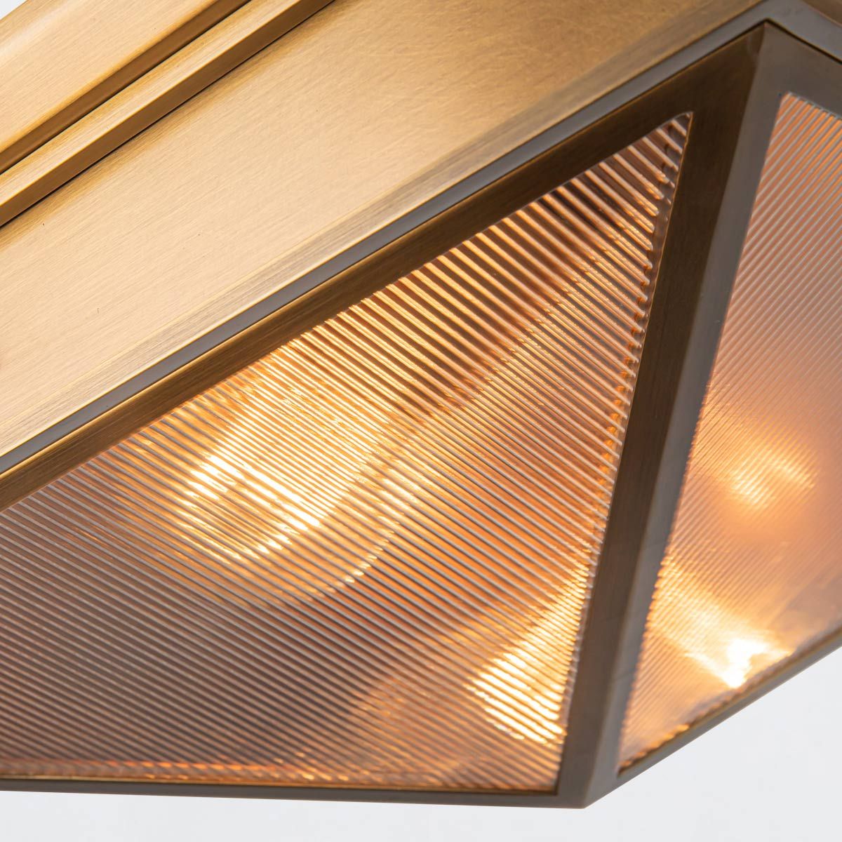 Quintiesse Cairo 2 Light Flush - Vintage Brass