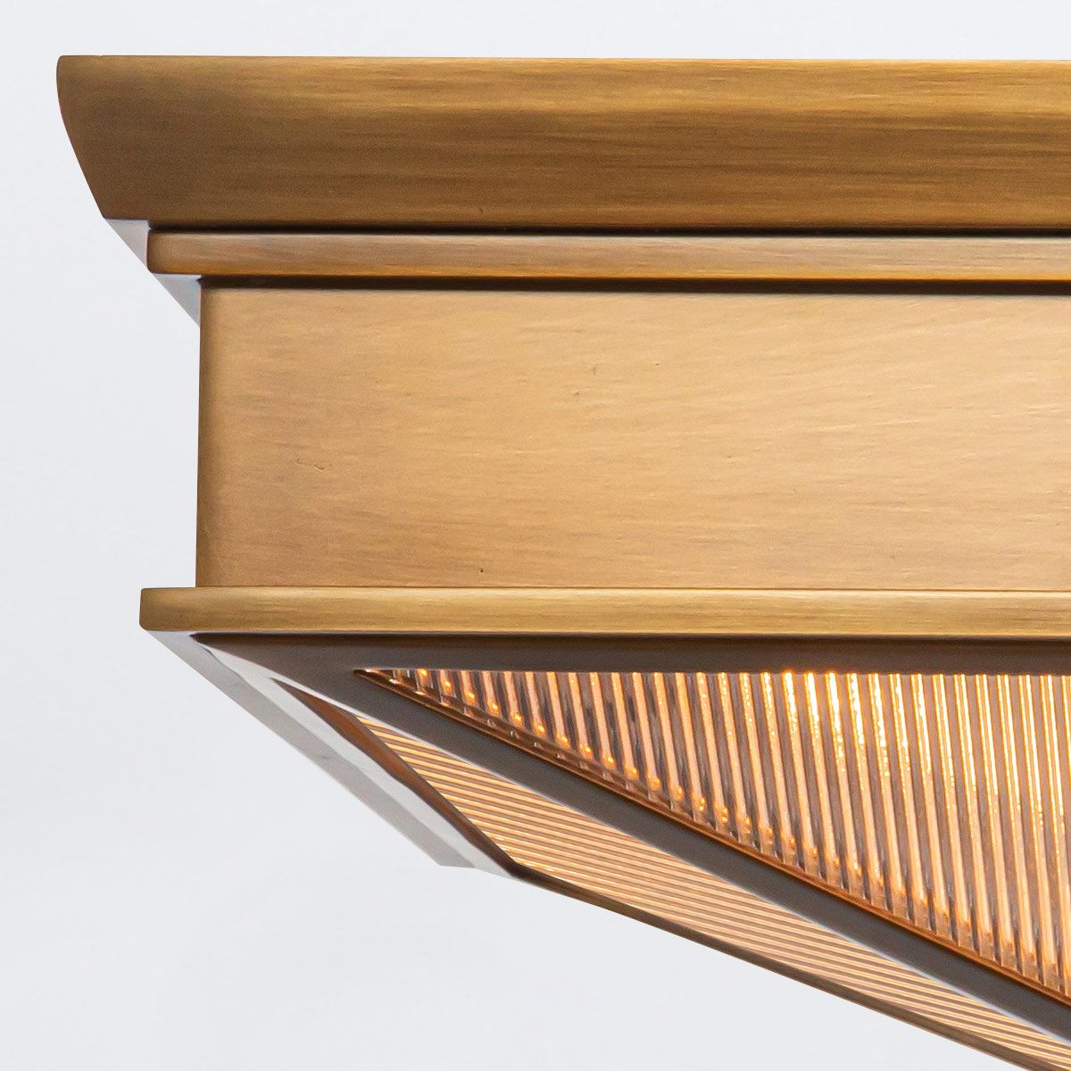 Quintiesse Cairo 2 Light Flush - Vintage Brass