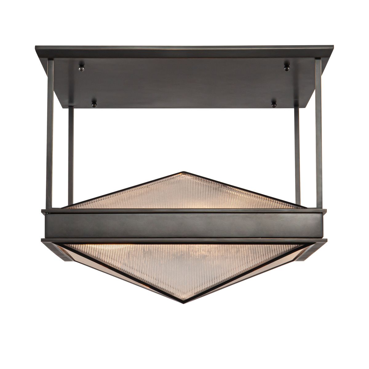 Quintiesse Cairo 4 Light Semi-Flush - Urban Bronze
