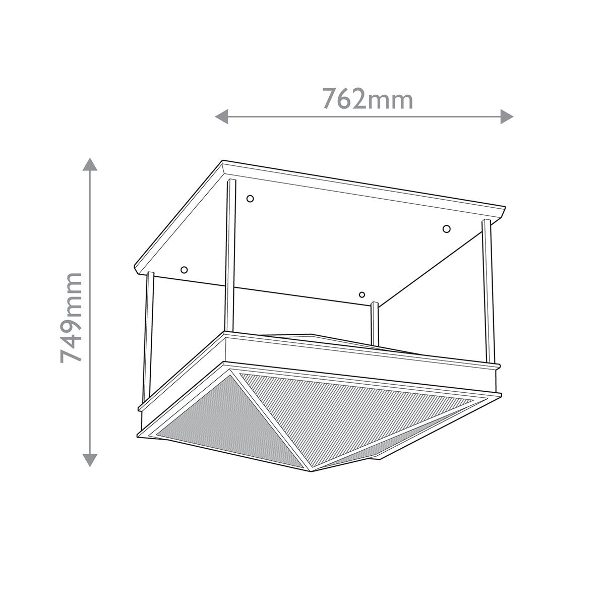 Quintiesse Cairo 4 Light Semi-Flush - Urban Bronze