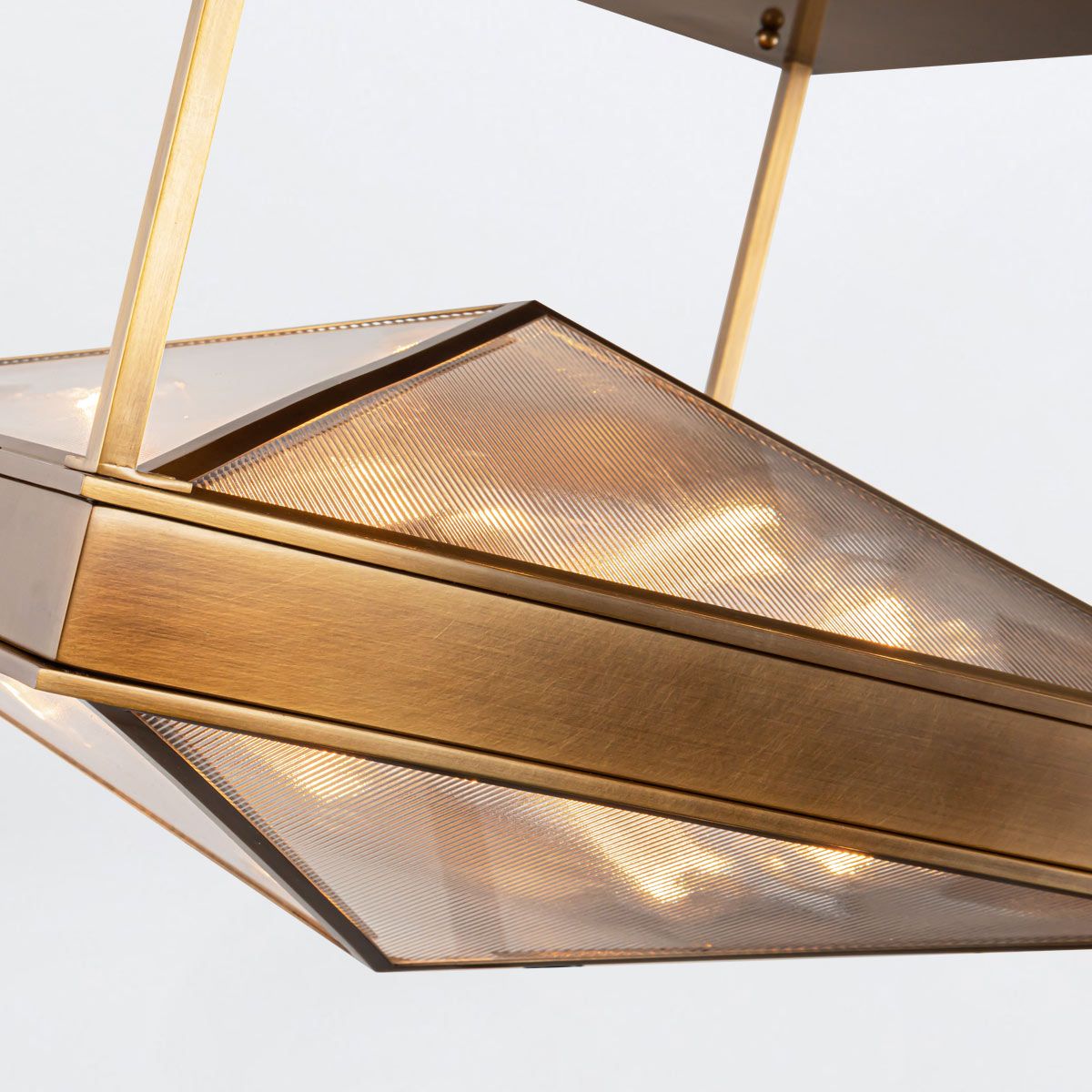 Quintiesse Cairo 4 Light Semi-Flush - Vintage Brass