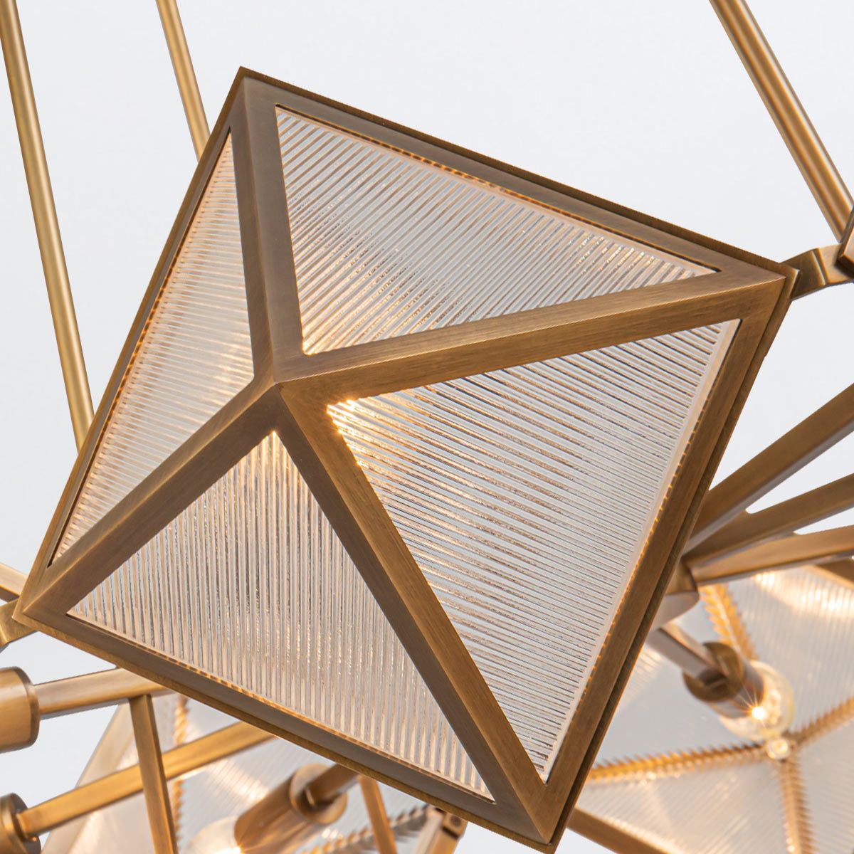 Quintiesse Cairo 8 Light Chandelier - Vintage Brass