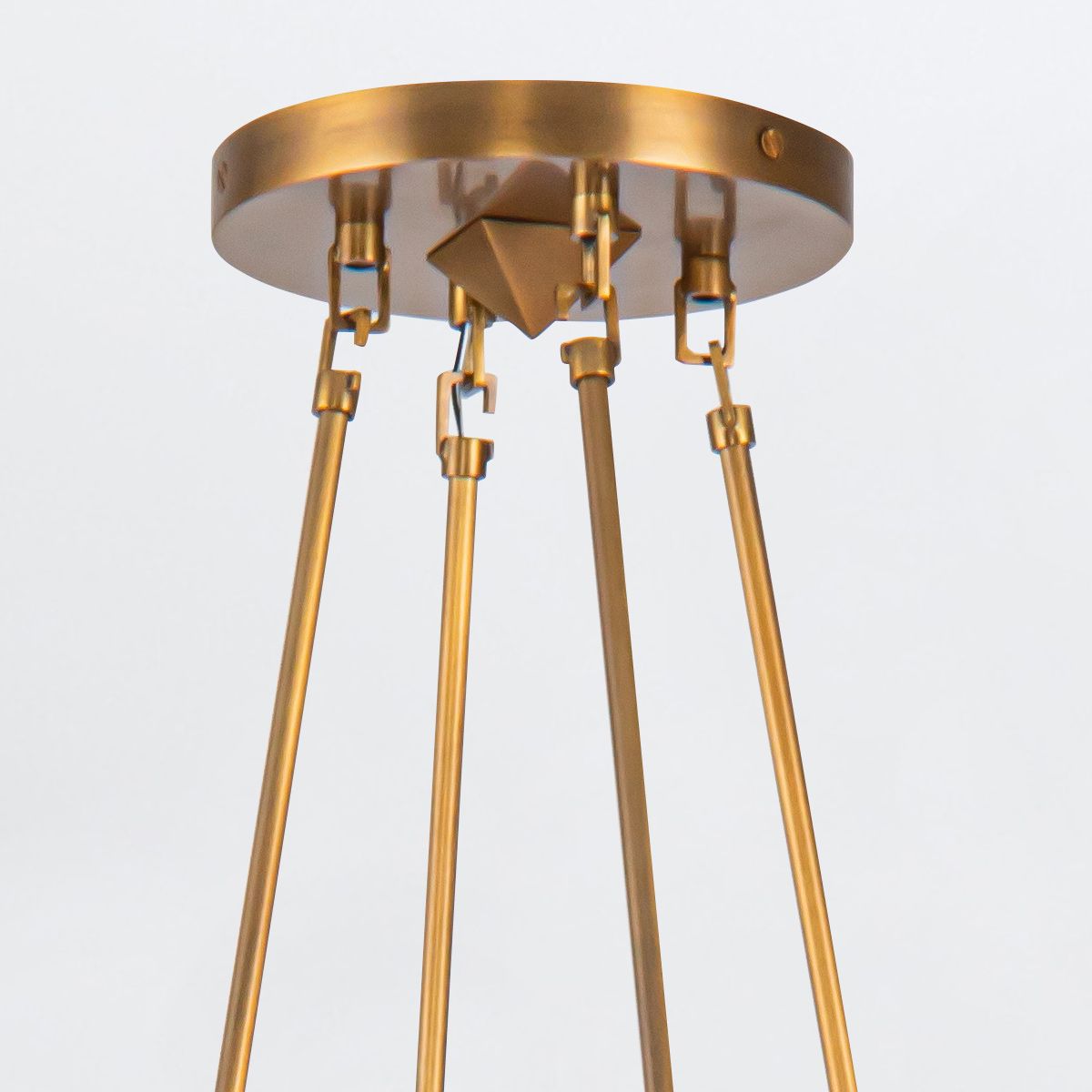 Quintiesse Cairo 8 Light Chandelier - Vintage Brass