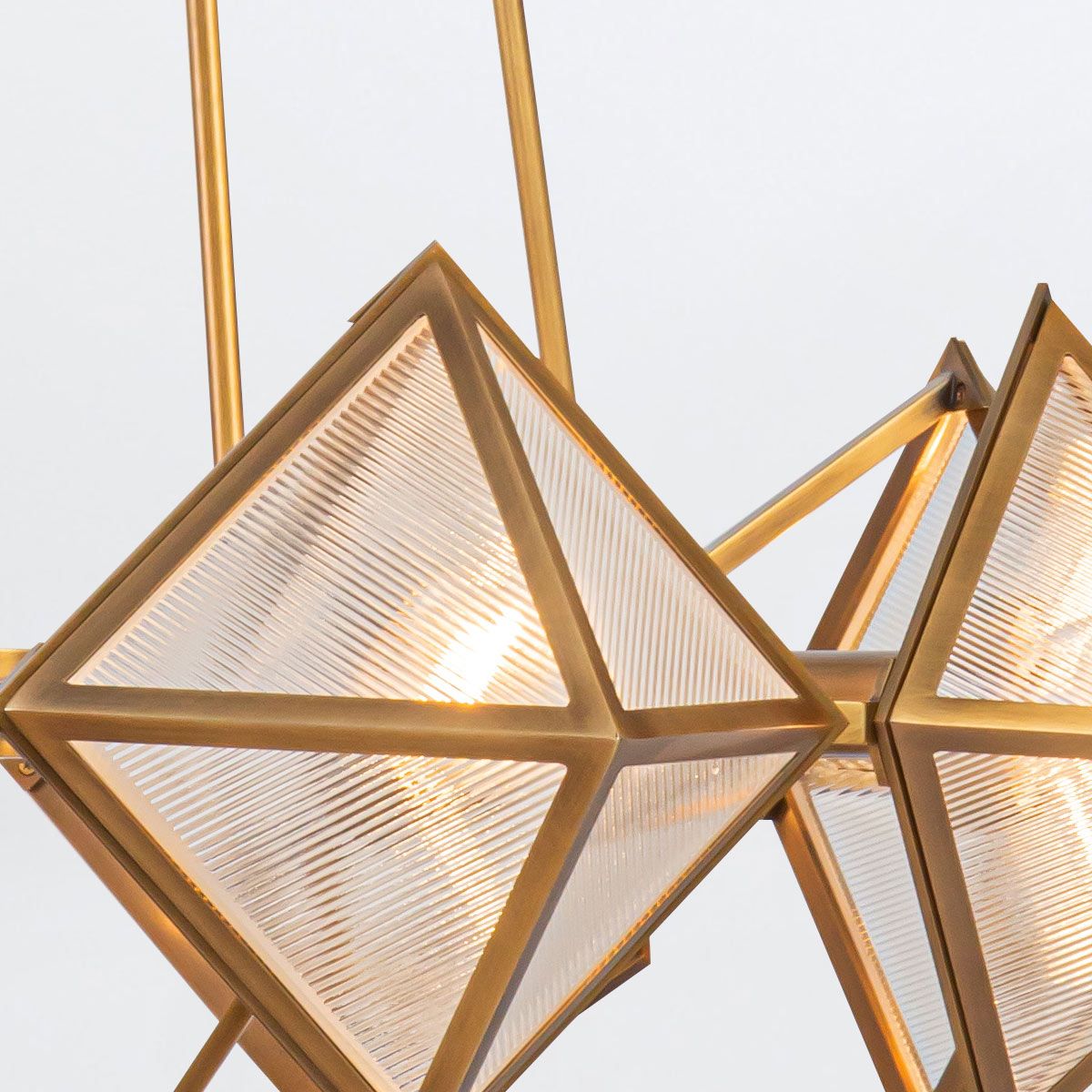 Quintiesse Cairo 8 Light Chandelier - Vintage Brass