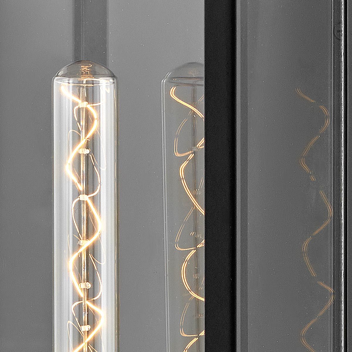 Quintiesse Catalina 1 Light Large Wall Lantern - Black with Burnished Bronze accents