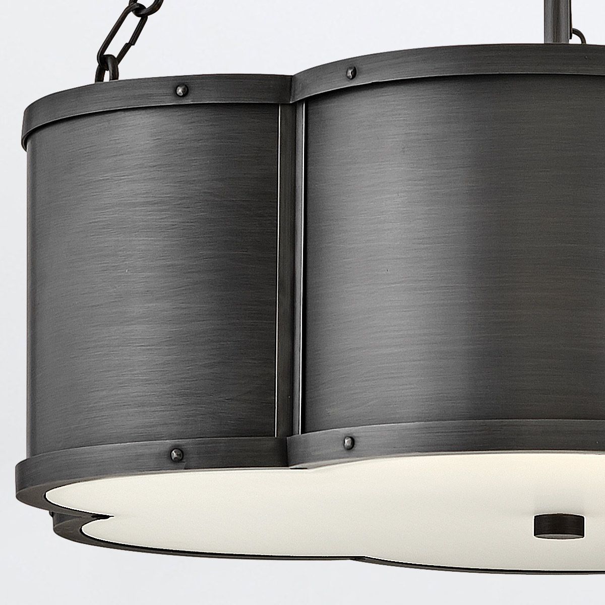 Quintiesse Chance 3 Light Pendant - Blackened Brass