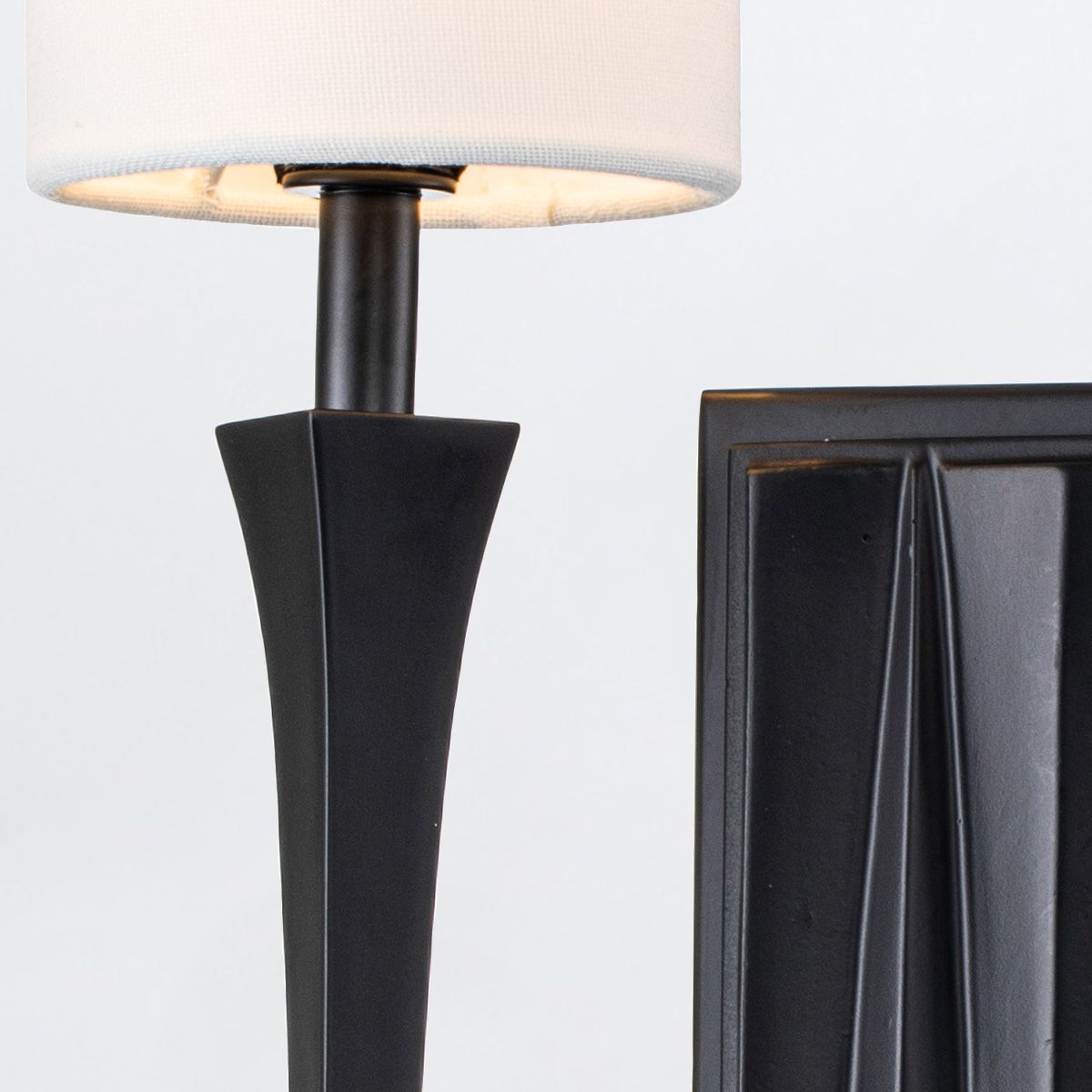 Quintiesse Crest 2 Light Wall Light - Matte Black