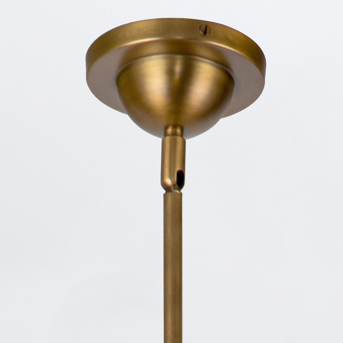 Quintiesse Doral 2 Light Pendant - Matte Black & Vintage Brass