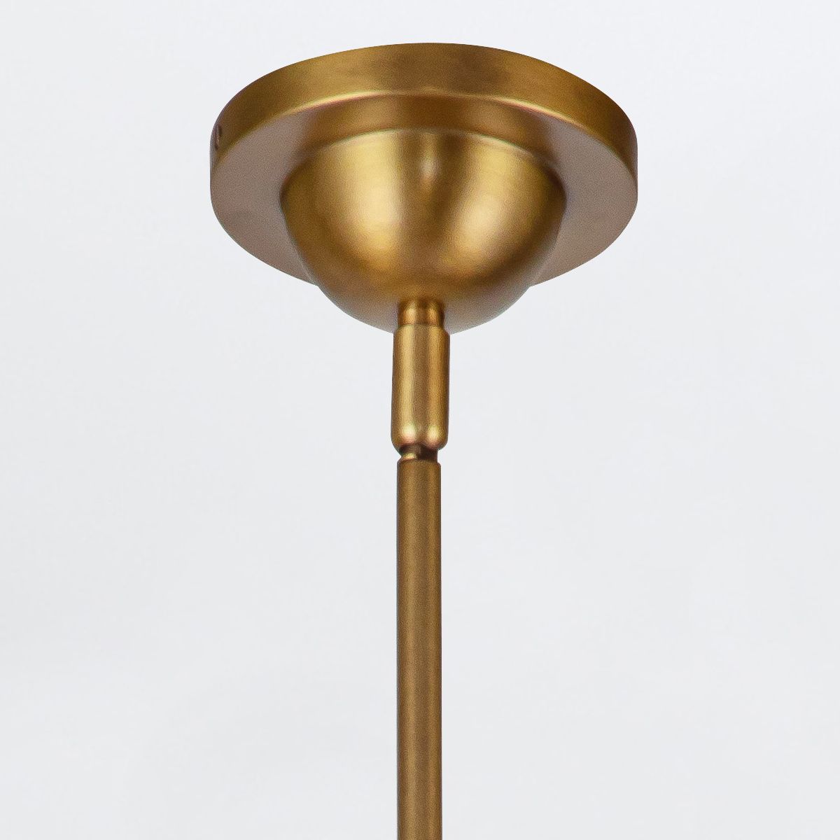 Quintiesse Doral 2 Light Pendant - Matte White & Vintage Brass