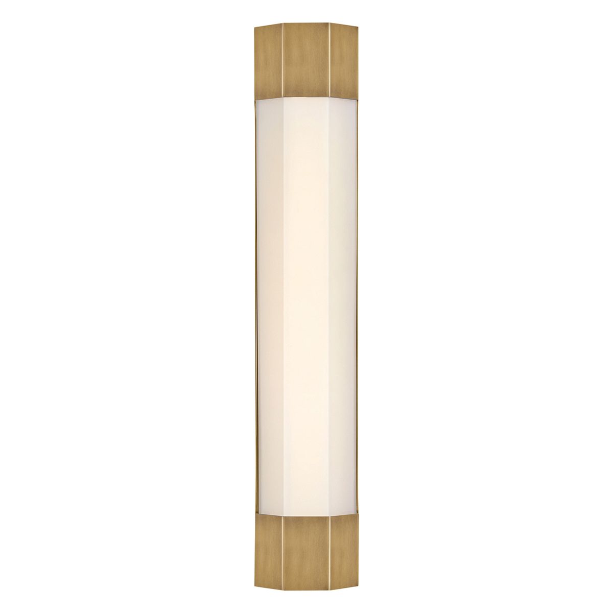 Quintiesse Facet Large LED Wall Light - Heritage Brass