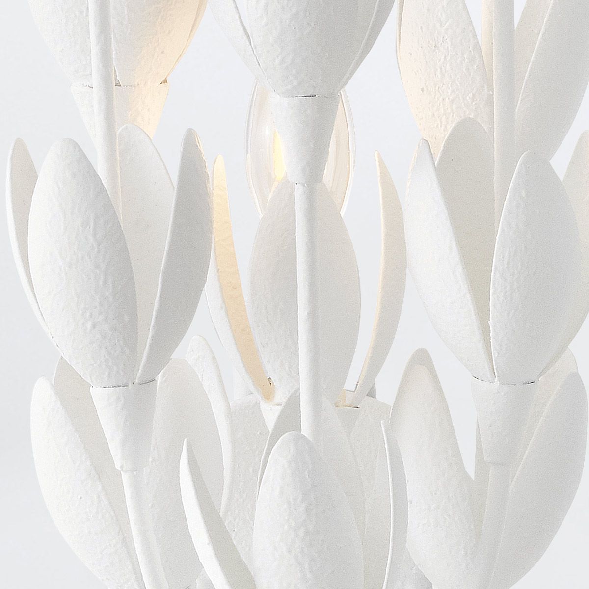 Quintiesse Flora 3 Light Wall Light - Textured Plaster