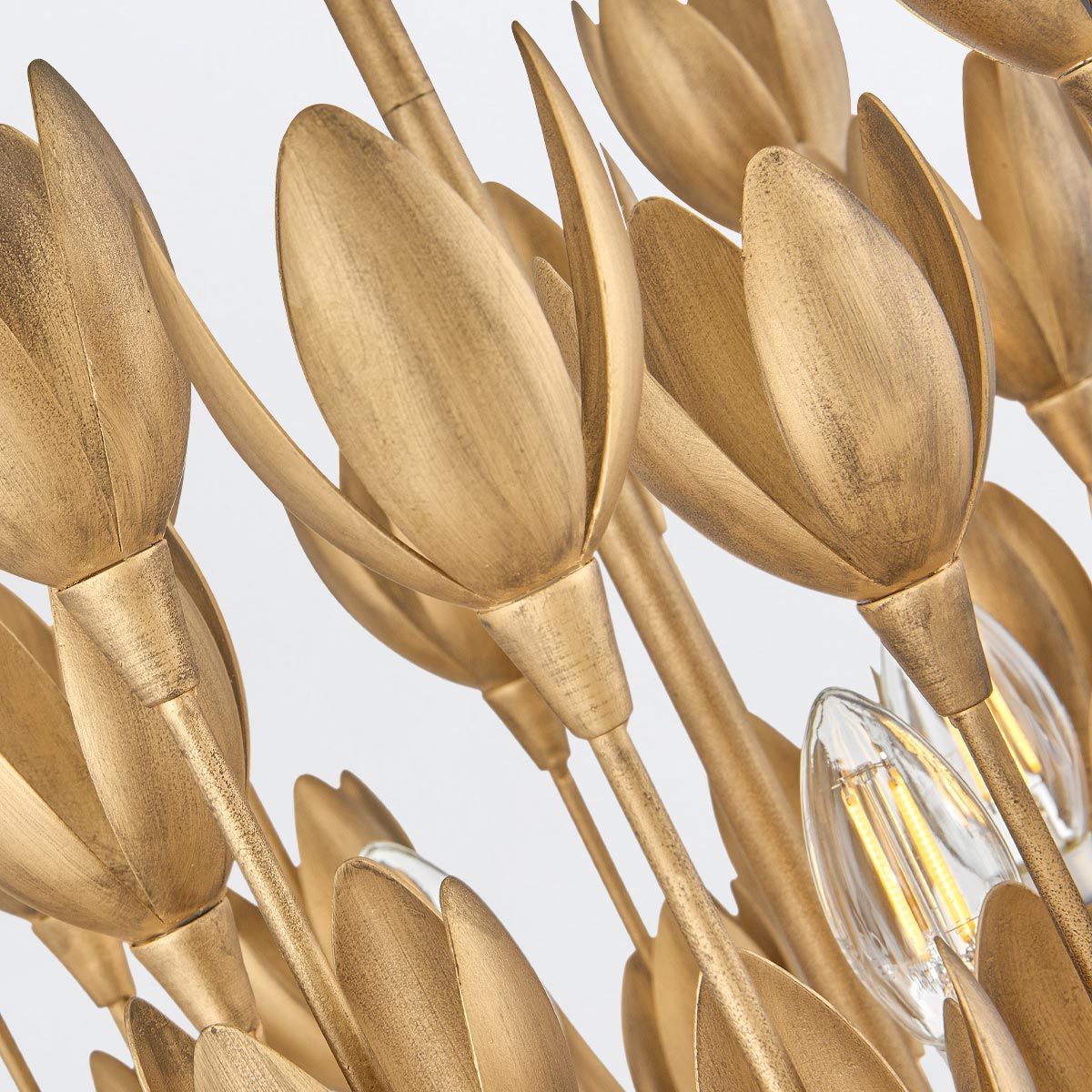 Quintiesse Flora 3 Light Duo-Mount Pendant - Burnished Gold