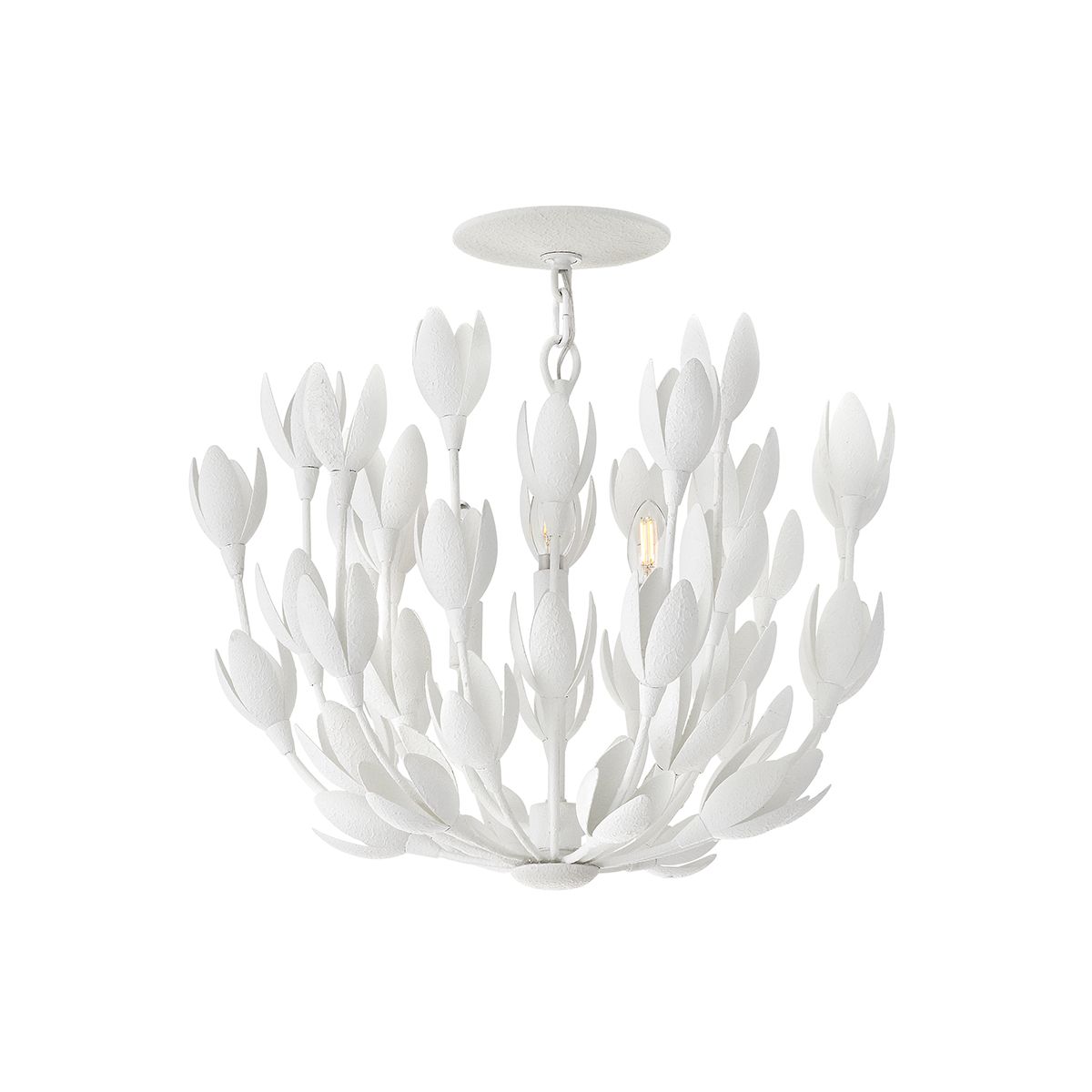 Quintiesse Flora 3 Light Duo-Mount Pendant - Textured Plaster