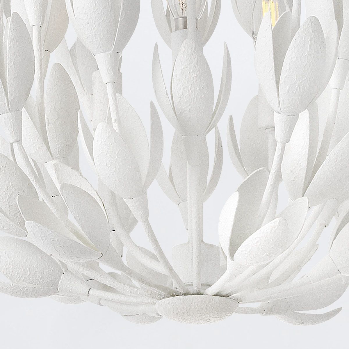 Quintiesse Flora 3 Light Duo-Mount Pendant - Textured Plaster
