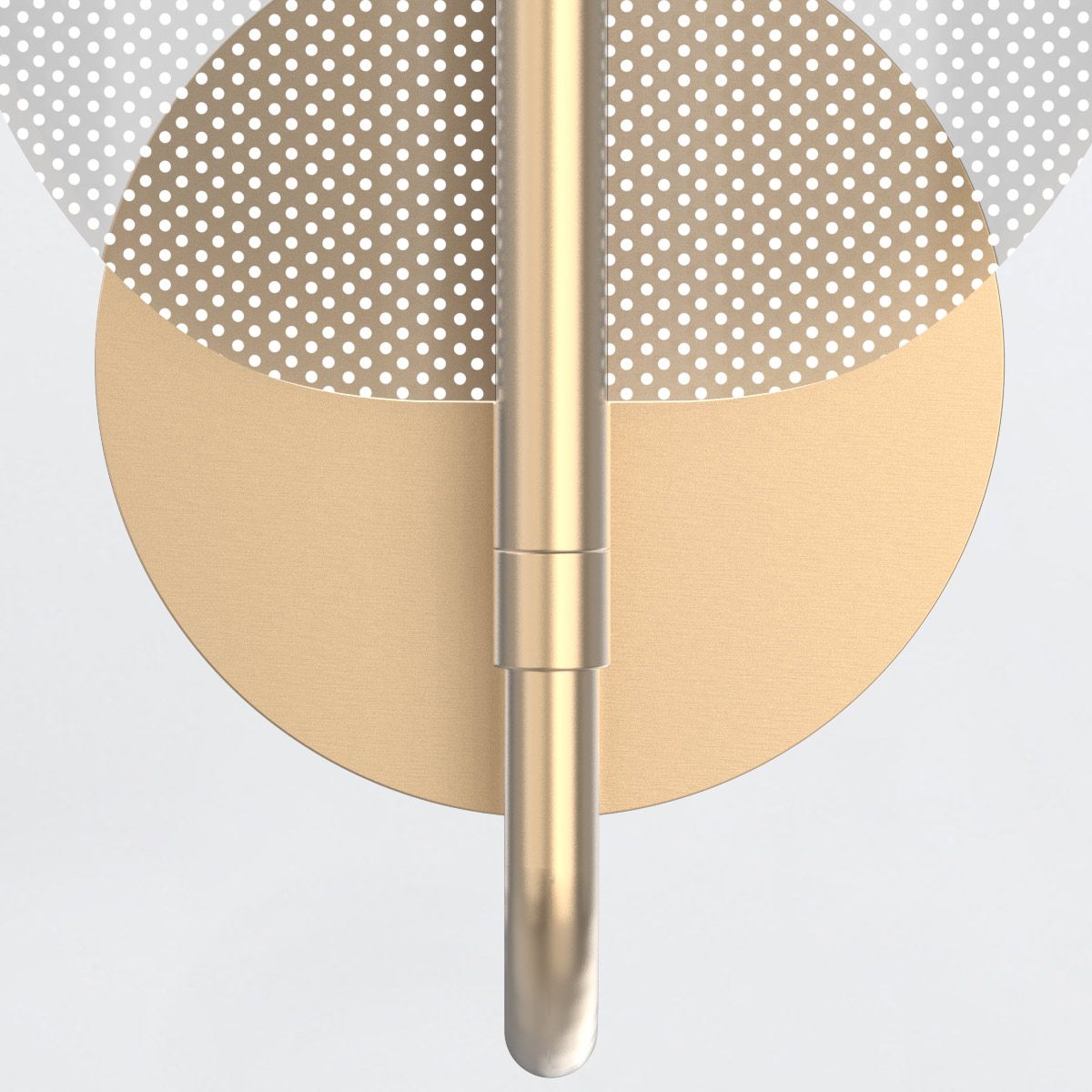 Quintiesse Floriana 1 Leaf LED Wall Light - Natural Brass