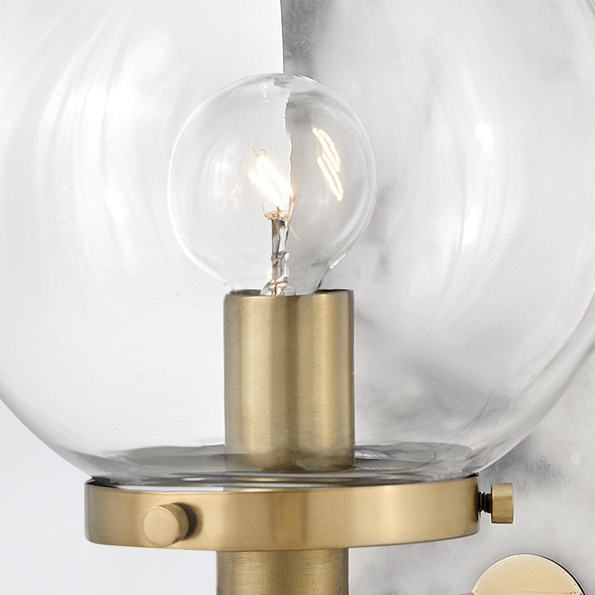 Quintiesse Gilda 1 Light Wall Light - Heritage Brass