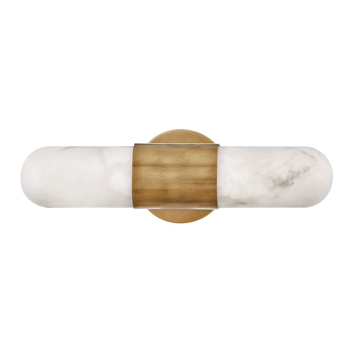 Quintiesse Ibiza Medium LED Wall Light - Heritage Brass