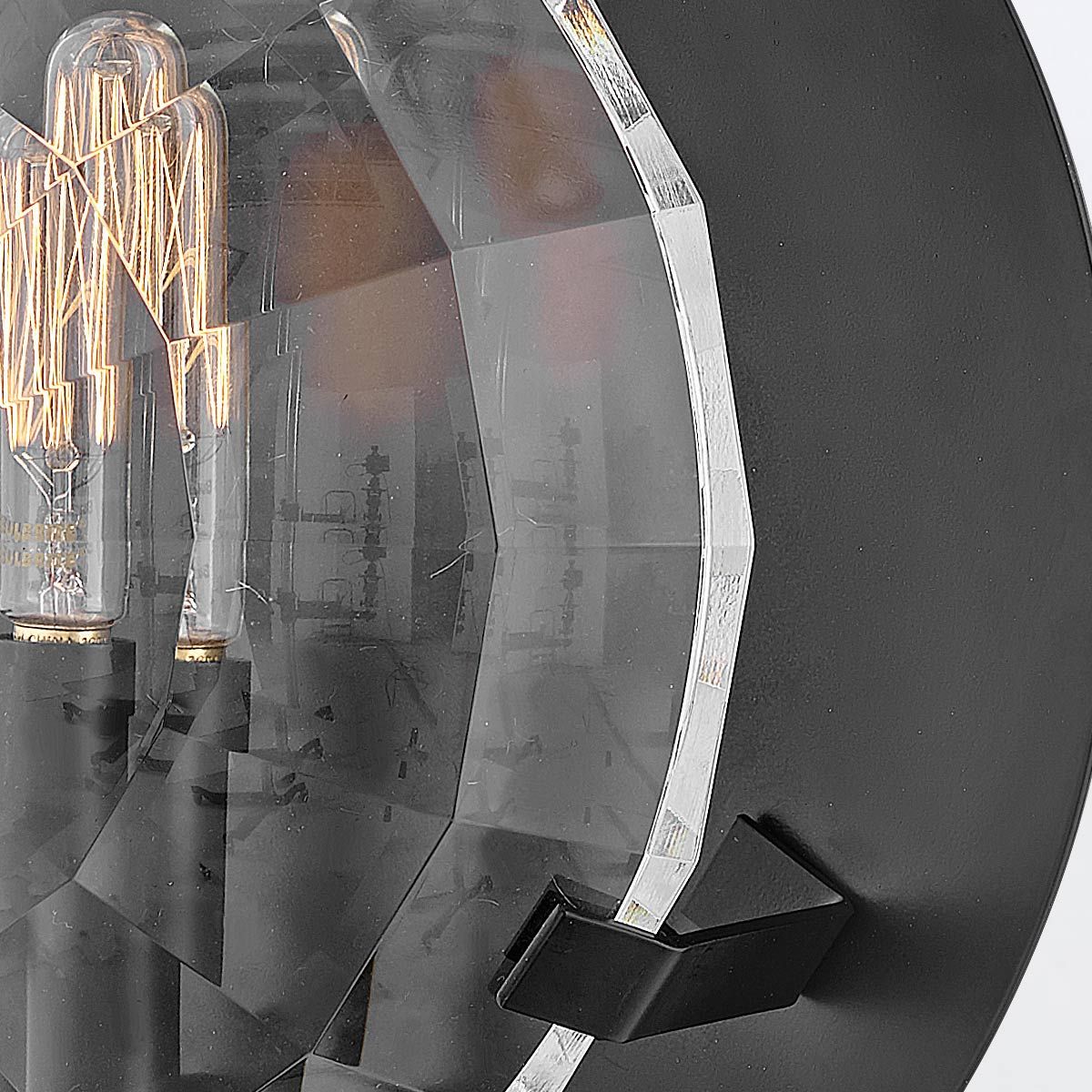 Quintiesse Leo 1 Light Wall Light - Black