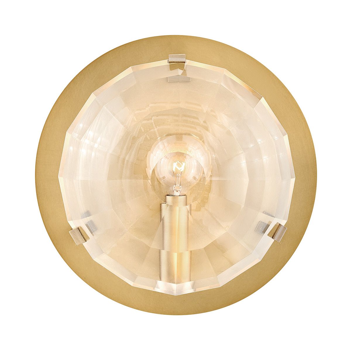 Quintiesse Leo 1 Light Wall Light - Heritage Brass