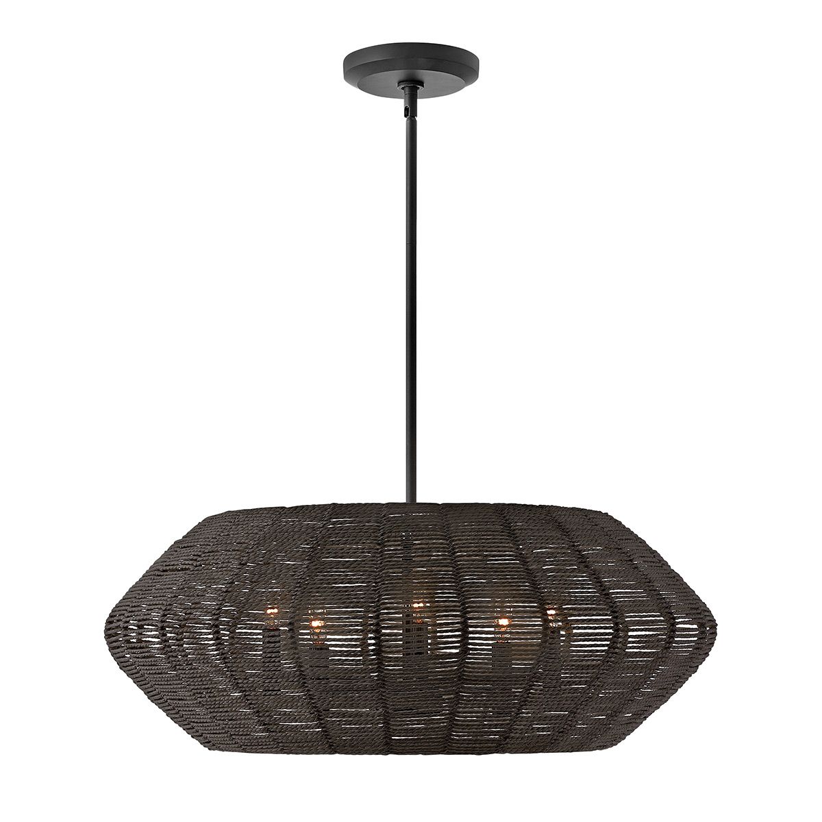Quintiesse Luca 5 Light Duo-Mount Pendant - Black