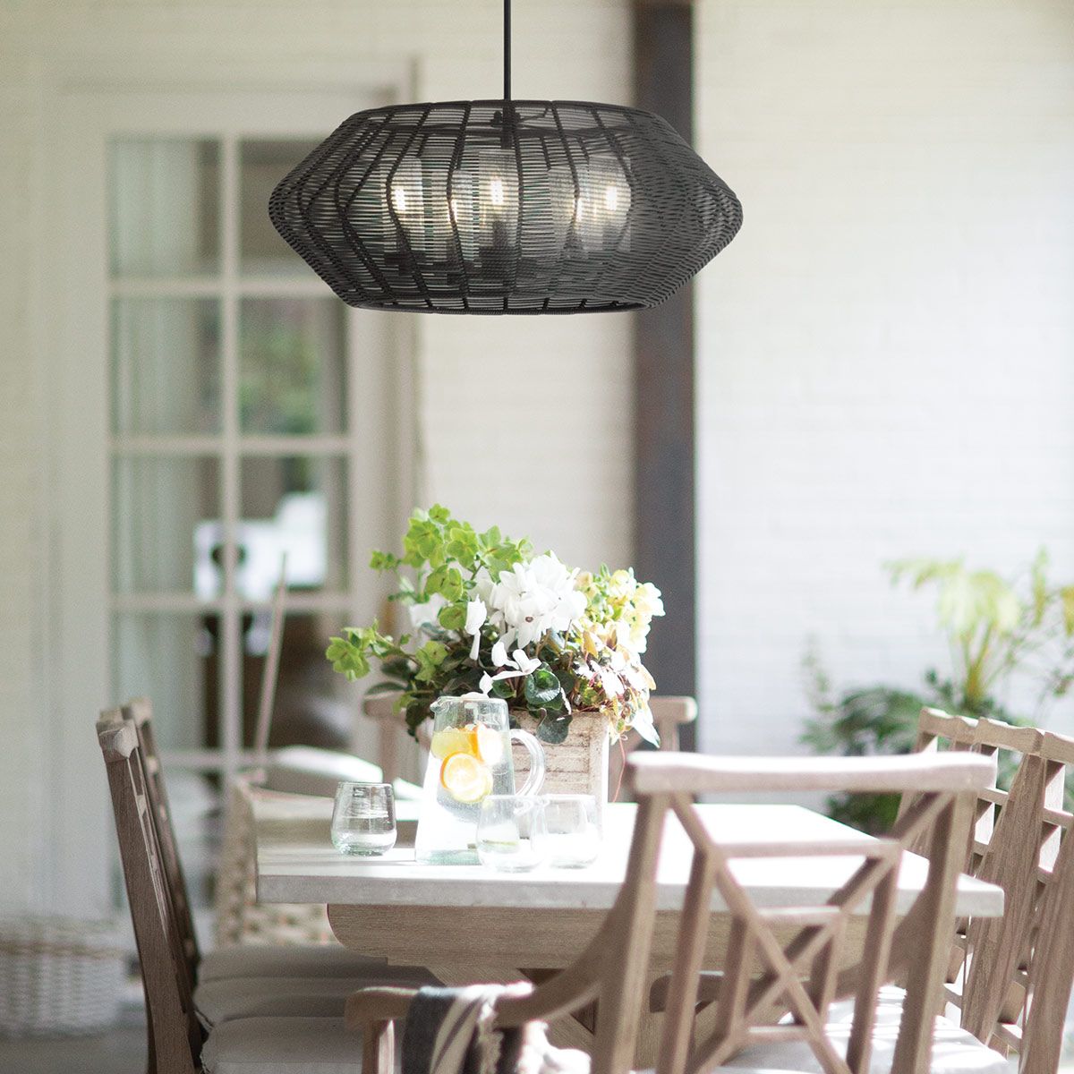 Quintiesse Luca 5 Light Duo-Mount Pendant - Black