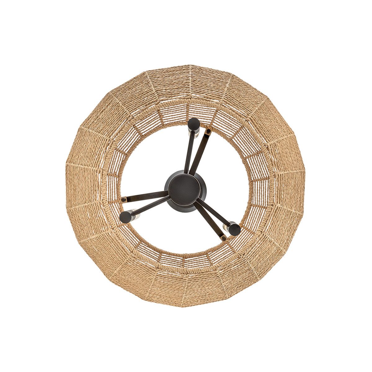 Quintiesse Luca 3 Light Duo-Mount Pendant - Black & Camel