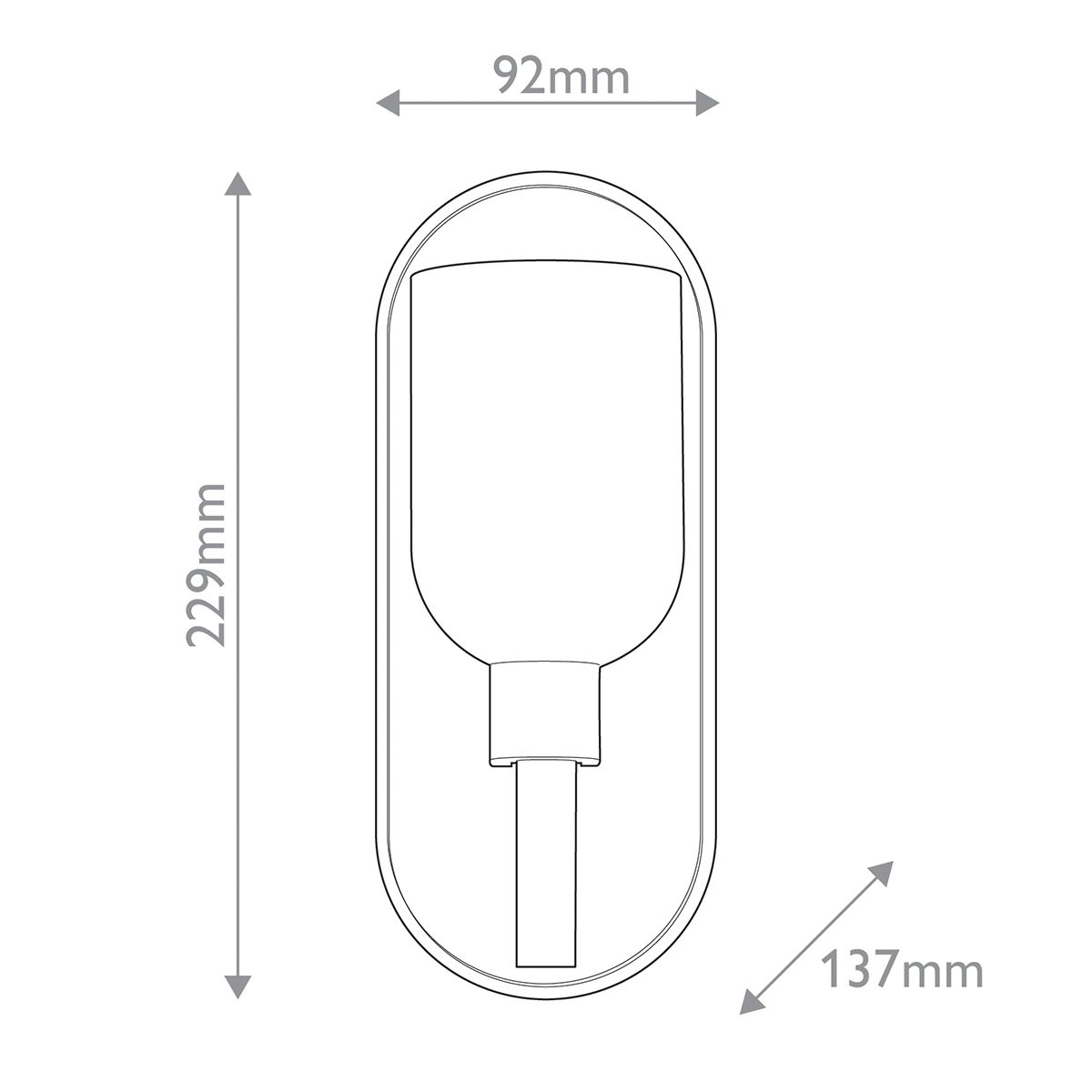 Quintiesse Lucian 1 Light Wall Light - Urban Bronze