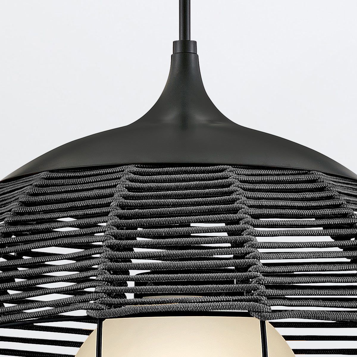 Quintiesse Maddox 1 Light Medium Outdoor Pendant - Black